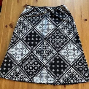 Wrapper Skirt L Bandana Patchwork Print Stretchy Cottagecore Indie Soft Grunge